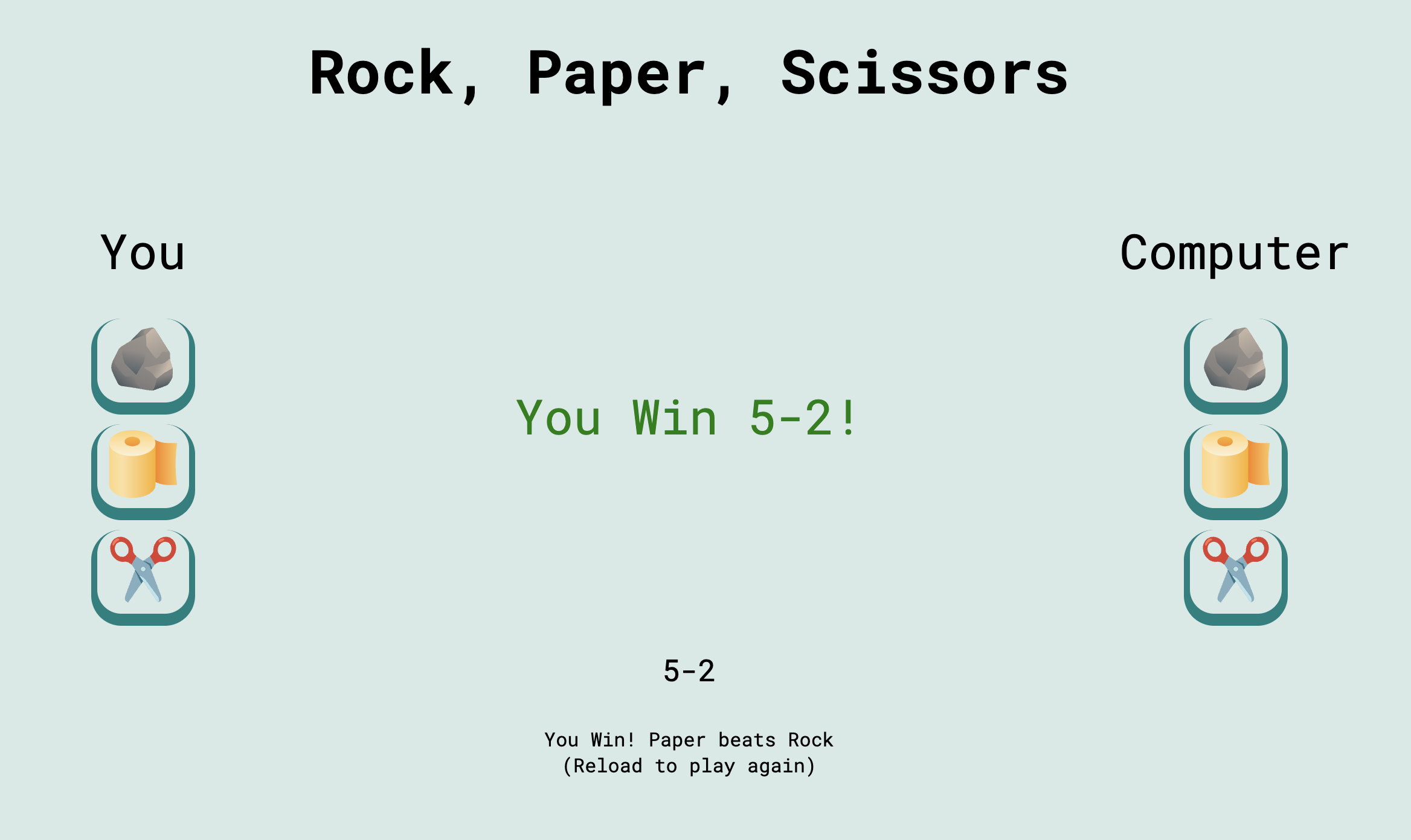Rock, Paper, Scissors